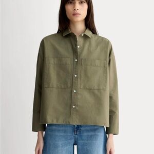 Everlane Green Button-Up Shirt